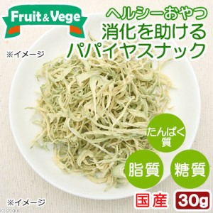 犬　おやつ　果物　国産　消化を助けるパパイヤスナック　３０ｇ　無添加　無着色　フルーツ＆ベジ　食物繊維　 ドッグフード