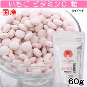 国産　いちご　ビタミンＣ　粒　６０ｇ　クエン酸入り　小動物用　うさぎ　モモンガ　デグー (ハムスター)