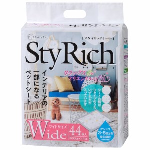シーズイシハラ　クリーンワン　スタイリッチシート　リラックスオリエンタルの香り　ワイド４４枚 ペットシーツ(犬 猫 小動物 トイレ)