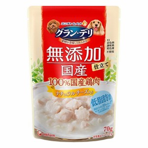 グラン・デリ　無添加仕立て　国産パウチ　ナチュラルチーズ入り　７０ｇ ドッグフード