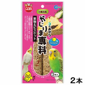 マルカン　インコのおやつ　かじりま専科　果物＆ビスケット　２本　鳥　おやつ