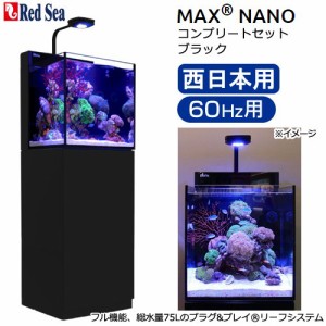 レッドシー　ＭＡＸ　ＮＡＮＯ　Ｇ２　ＣＵＢＥ　セット　ブラック　６０Ｈｚ　西日本用　４５ｃｍ水槽　１８０サイズ　２個口