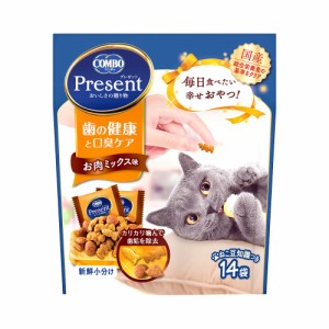 コンボ　プレゼント　キャット　おやつ　歯の健康と口臭ケア　お肉ミックス味　４２ｇ キャットフード