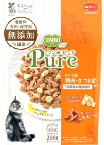 　コンボ　ピュア　キャット　まぐろ味・鶏肉・かつお節添え　２００ｇ キャットフード