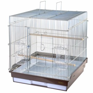 鳥かご　ＨＯＥＩ　４６５インコ手のりＧ　ブラウン　（４６．５×４６．５×５６．５ｃｍ）　インコ　小型インコ　中型インコ　オウム　