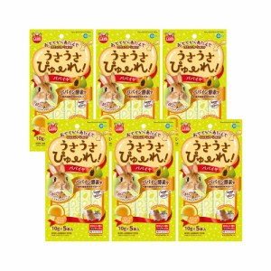 マルカン　うさうさぴゅーれ　パパイヤ　５０ｇ（１０ｇ×５本）　６袋入り (ハムスター)