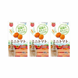 マルカン　野菜のおたより　ミニトマト　１０ｇ×３袋　小動物　おやつ (ハムスター 餌)