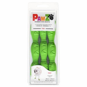 犬　靴　Ｐａｗｚ　ラバードッグブーツ　Ｔｉｎｙ　ライトグリーン　犬用