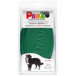 犬　靴　Ｐａｗｚ　ラバードッグブーツ　ＸＬ　ダークグリーン　犬用