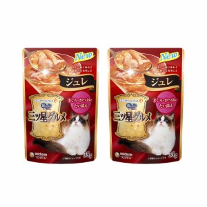 銀のスプーン　三ツ星グルメパウチジュレ　まぐろ・かつおにたい添え　３５ｇ×２袋 キャットフード