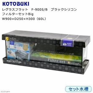 コトブキ工芸　水槽セット　レグラスフラット　Ｆ−９０Ｓ／Ｂ　ブラックシリコン　フィルターセットＢｉｇ　９０ｃｍ水槽　１８０サイズ