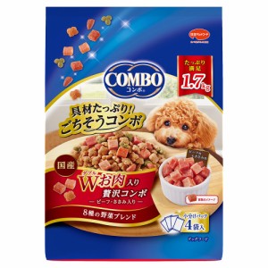 　コンボ　ドッグ　Ｗお肉入り　１．７ｋｇ（４２５ｇ×４袋） ドッグフード