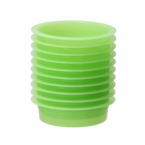 使い捨て餌皿　浅型　グリーン　１０個　プラスチック製