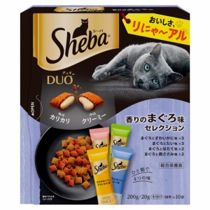 　シーバ　デュオ　香りのまぐろ味セレクション　２００ｇ（２０ｇ×１０袋）　×１２個　お一人様１点限り キャットフード