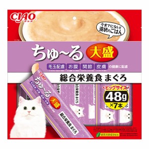 アウトレット品　いなば　ＣＩＡＯ　チャオ　大盛りちゅ〜る総合栄養食まぐろ　４８ｇ×７本　ちゅーる　チュール　猫　訳あり キャット