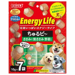 アウトレット品　いなば　Ｅｎｅｒｇｙ　Ｌｉｆｅ　ちゅるビ〜ささみと焼ささみ　野菜入り　１０ｇ×７袋　訳あり ドッグフード