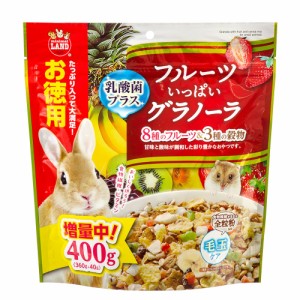 マルカン　フルーツいっぱいグラノーラ　お徳用　３６０ｇ　小動物　おやつ　毛玉ケア (ハムスター 餌)