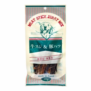 アウトレット品　アラタ　Ｍｅａｔ　Ｓｔｉｃｋ　Ｍｉｘ　牛スジ×豚ハツ　２０ｇ　犬　おやつ　無添加　肉　訳あり ドッグフード