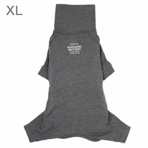 犬　服　マンダリンブラザーズ　スキンタイトスーツ　グレー　ＸＬ　ドッグウェア　ストレッチ