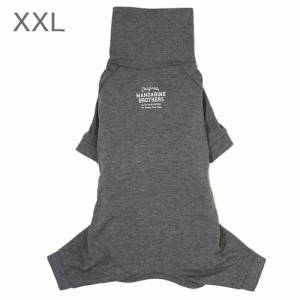 犬　服　マンダリンブラザーズ　スキンタイトスーツ　グレー　ＸＸＬ　ドッグウェア　ストレッチ