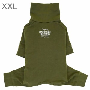 犬　服　マンダリンブラザーズ　スキンタイトスーツ　カーキ　ＸＸＬ　ドッグウェア　ストレッチ