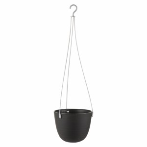 鉢　リッチェル　グレーニー　ハングポット　１６型　ブラック　吊具付き　ハンギング　吊り鉢