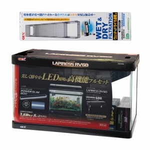 ＧＥＸ　ラピレスＲＶ６０ＧＴ　ＬＥＤセット＋ウェット＆ドライろ過槽−Ｎ　グランデ６００・デュアルクリーン６００用