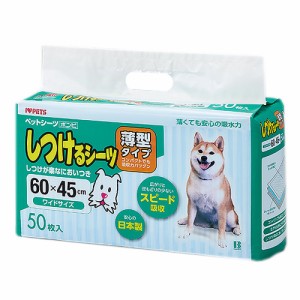 ボンビアルコン　しつけるシーツ薄型　ワイドサイズ　５０枚　日本製 ペットシーツ(犬 猫 小動物 トイレ)