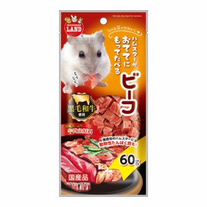 マルカン　おててにもってたべるビーフ　６０ｇ (ハムスター)