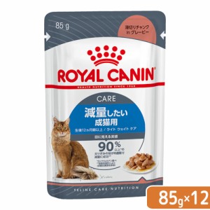 ロイヤルカナン 猫用 キャットフード　猫　ライトウェイトケア　減量したい成猫用　８５ｇ×１２袋　ウェット　ＦＨＮ−ＷＥＴ　９００３