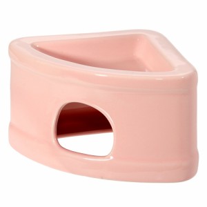 ｆｕｕ　小動物用ハムサイズ　陶器のコーナーハウスｗｉｔｈディッシュ　ピンク (小動物 鳥かご)