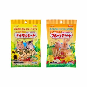 スドー　ご褒美おやつセット　２種各１袋（５０ｇ×２）　ハムスター　おやつ (ハムスター 餌)