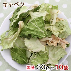 １０袋セット　国産　キャベツ　３０ｇ×１０袋 (ハムスター)