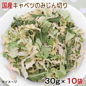 １０袋セット　国産　キャベツのみじん切り　３０ｇ×１０袋　無添加　無着色 (ハムスター)