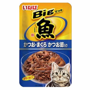 いなば　Ｂｉｇマルウオ　かつお・まぐろ　かつお節入り　８０ｇ キャットフード