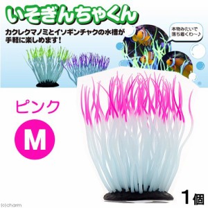 カミハタ　いそぎんちゃくん　Ｍ　ピンク　水槽用オブジェ　アクアリウム用品