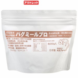 賞味期限：２０２４年０６月３０日　バグミールプロ　２５０ｇ　人口餌　完全栄養食　主食　訳あり