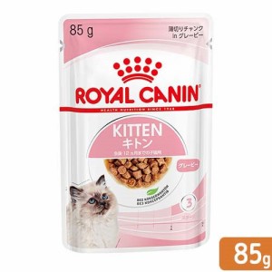 ロイヤルカナン 猫用 キャットフード　子猫　ＦＨＮ−ＷＥＴ　キトン　グレービー　成長後期の子猫用　８５ｇ　正規品　９００３５７９３