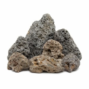 形状お任せ　玄武石　サイズミックス　３ｋｇ　３０ｃｍ水槽向け　アクアリウム　レイアウト素材　溶岩石