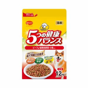 　ビタワン　５つの健康バランス　ビーフ味・野菜入り　小粒　１．２ｋｇ　ビタワン ドッグフード