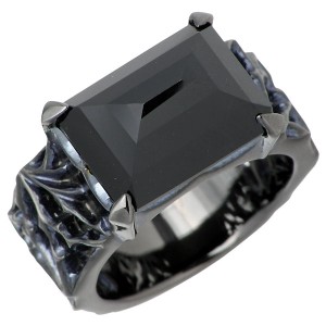 ホロウ HOLLOOW シルバー リング 指輪 メンズ ロイヤルソーニー ブラックオニキス KHR-100BK