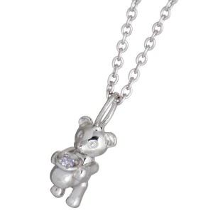 ケースミス K-SMITH ネックレス レディース シルバー BirthdayBear 3月アクアマリンカラーキュービック 誕生石 KSM-0031-3 送料無料