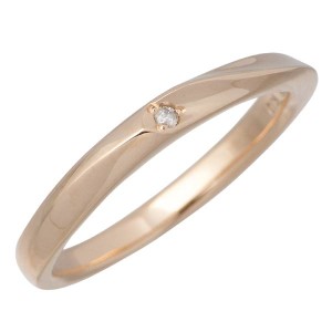 ラバーズリング Lovers & Ring リング 指輪 レディース メンズ ゴールド K10ピンク ダイヤモンド 裏石対応 LSR-0650LDPK