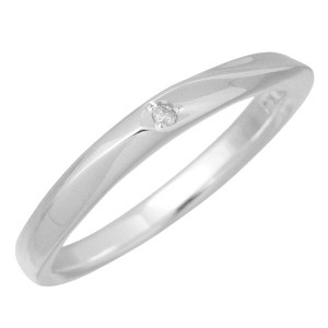 ラバーズリング Lovers & Ring リング 指輪 レディース メンズ ゴールド K10ホワイト ダイヤモンド 裏石対応 LSR-0650LDWG