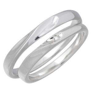 ラバーズリング Lovers & Ring リング 指輪 ペアー ゴールド K10 ダイヤモンド 裏石対応 LSR-0650WG-P