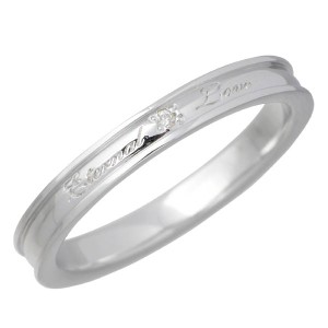 ラバーズリング Lovers & Ring リング 指輪 レディース メンズ ゴールド K10ホワイト ダイヤモンド 裏石 LSR-0670DWG