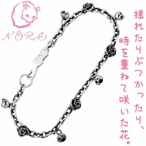 ノラ NORA ブレスレット レディース シルバー925 ピュアソウル バラ スカル ネコ プレゼント ギフト おしゃれ かわいい 薔薇 ローズ ねこ