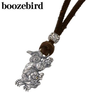 ブーズバード boozebird シルバー ネックレス メンズ レディース 唐獅子 革紐付き K24 和柄 bd008-Neck 送料無料