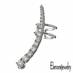 エレノアジュエリー Elenore Jewelry シルバー ピアス レディース パヴェイヤー クライマー 片耳用 1個売り ギフト プレゼント おしゃれ 