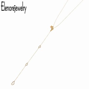 エレノアジュエリー Elenore Jewelry 10K ゴールド ネックレス レディース ハート Y ギフト プレゼント おしゃれ シンプル ELP0005 送料